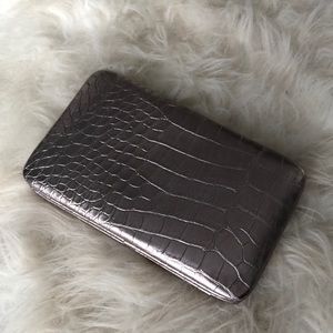 Pewter color clutch